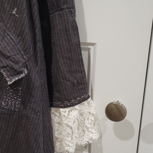 Magnolia Pearl Charcoal Pinstripe Jacket - Picture 4 of 16